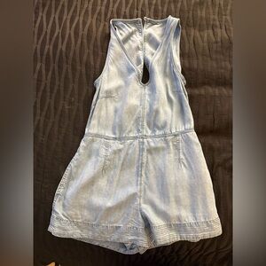 Rag & Bone Soft Denim Short Romper XS